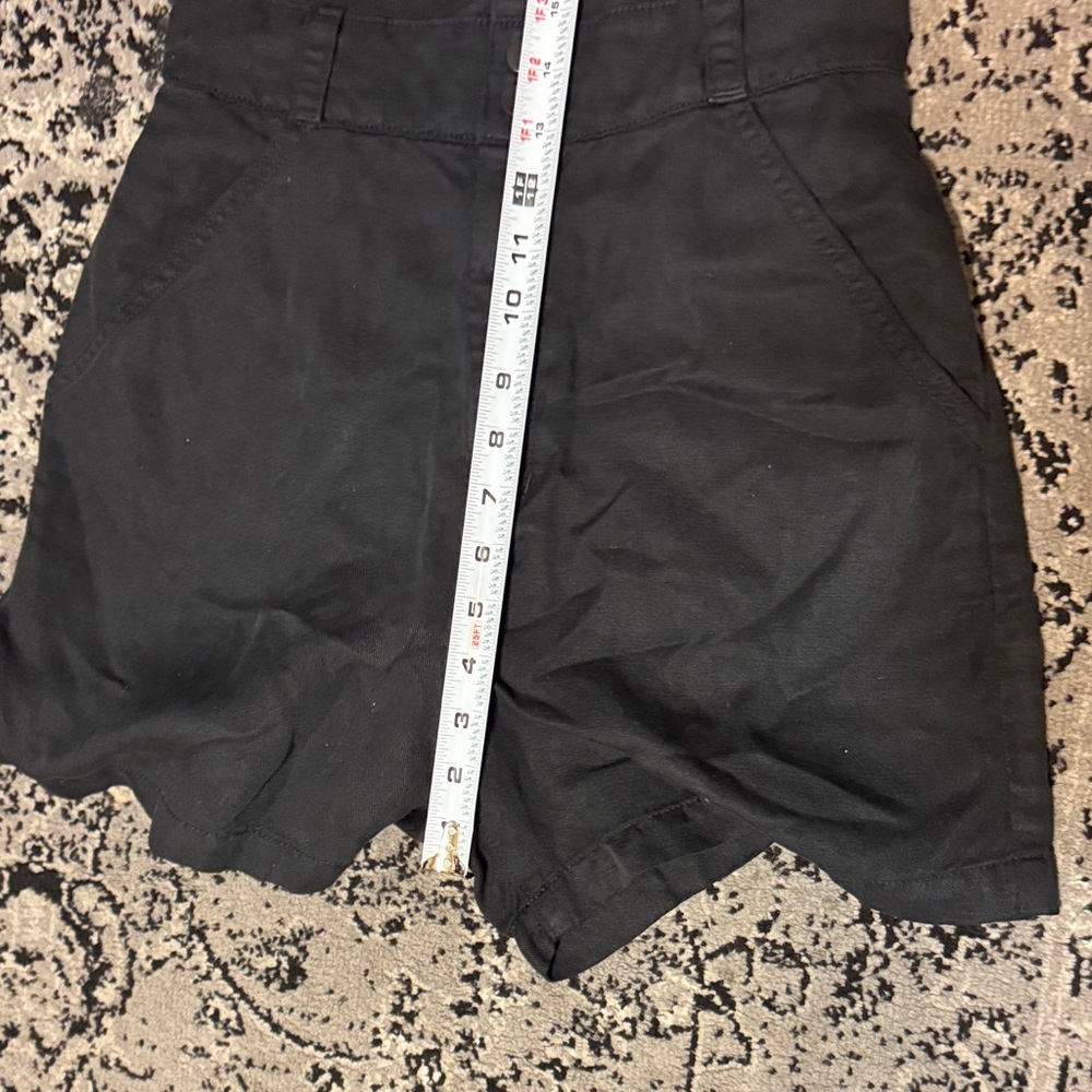 Joe's washed black soft denim Button-Up romper - Picture 7 of 13
